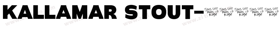 KALLamar Stout字体转换